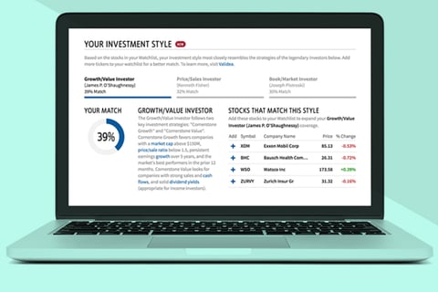 Your Investment Style – Stock Watchlist Product project