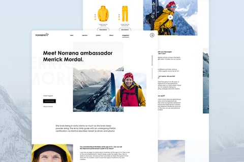 Norrøna - Online Magazine Redesign Concept project