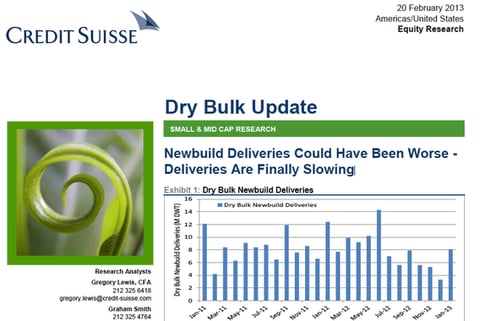 Dry Bulk Shipping Update project