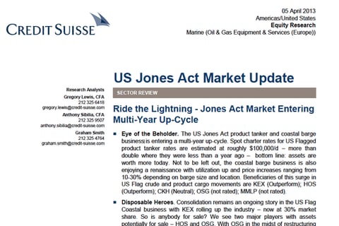 US Jones Act Update project