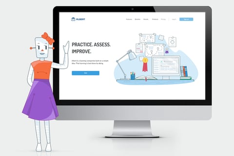 Albert Website and Illustration Design project