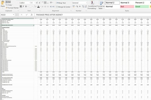 Pricing Application for a Travel Agency project