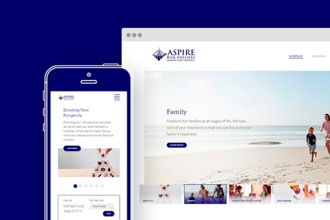 Aspire Website Design project