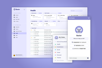 AI Email and Information Organizer App UI and Landing Page