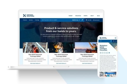 Horizon Solutions eCommerce Site Design project