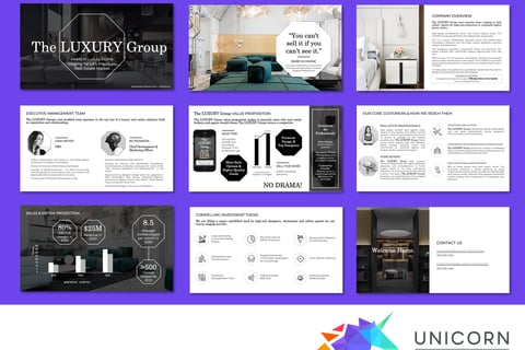 Luxury B2B Pitch Deck project