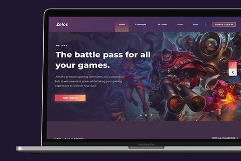 Zelos Gaming | Gaming Website project