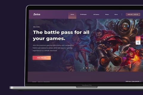 Zelos Gaming | Gaming Website project