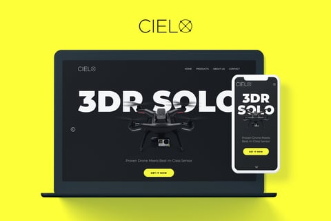 Cielo | Responsive Website for a Drone Retailer project