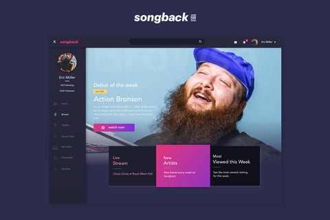 Songback | Indie Artists Platform project
