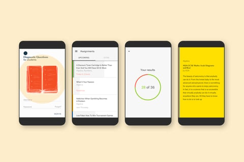 Student App for Diagnostic Questions project