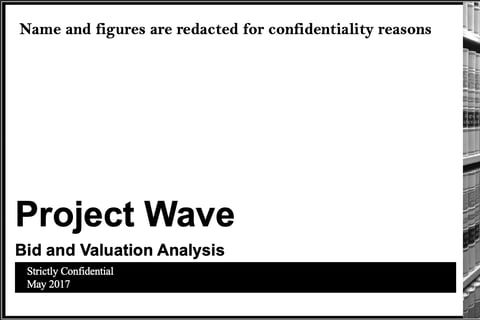 Valuation Analysis project