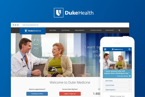 Duke Health Responsive Website project
