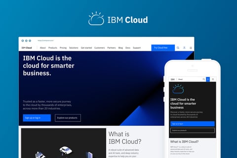 IBM Cloud Website Interaction Design project