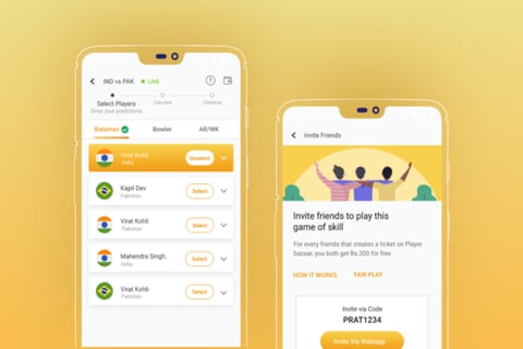 B2C Cricket Prediction Fantasy Mobile App project