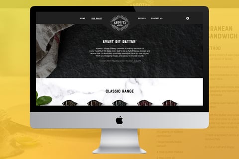 Abbott's Village Bakery Website Reskin project