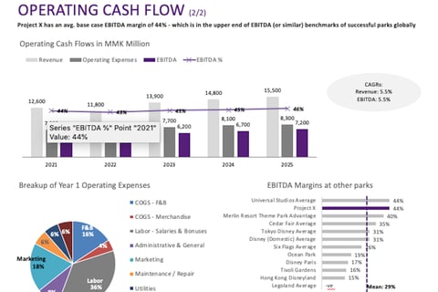 Cost Benchmarking and Returns Analysis for a Theme Park Project project