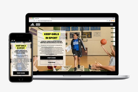 Adidas x Up2Us Digital Curriculum Experience project