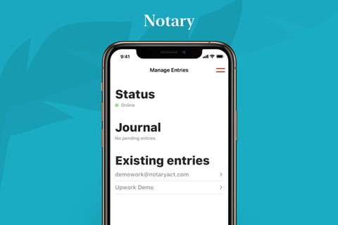 Electronic Notary Journal project