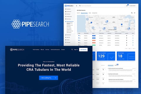 PipeSearch | SaaS Application and Website Design project
