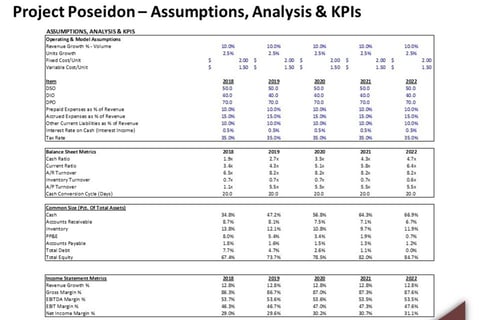 Operating Model and Valuation Analysis project