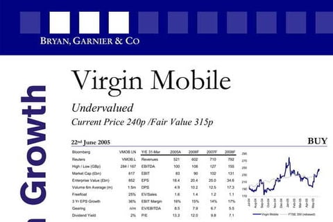 Sell-side Research: Virgin Mobile Case Study project