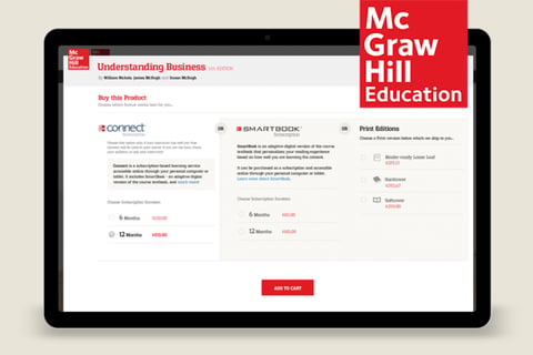 McGraw-Hill Education – Product Pages UX Design project