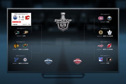 UX/Visual Design | NHL.TV Stanley Cup Brackets project