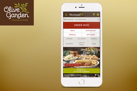 Olive Garden Mobile Experience project