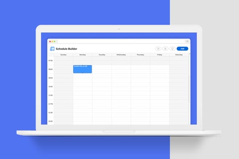 Schedule Builder Web Development project