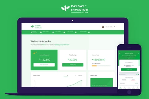 App and Landing Page Design for Payday Investor project