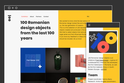 100 Romanian Design Objects: Online and Offline Exhibition project