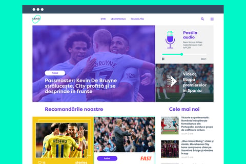 Lead.ro: Sports Website project