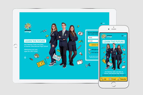 Avenor College: Responsive Landing Page project