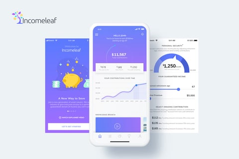 Incomeleaf | UI/UX for a Mobile App project