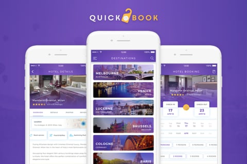 QuickBook Hotel Booking iOS App project