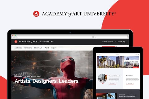 Academy of Art University — Website Redesign project