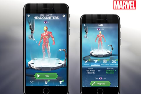 UX Design: Marvel Avengers Infinity War Hero Vision AR Mobile Game project