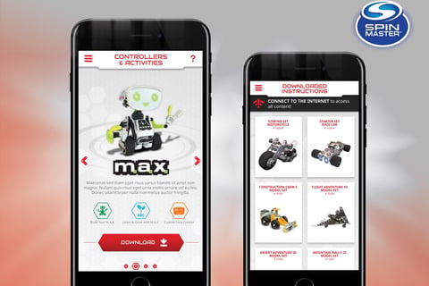 UX Design: Meccano Builder/Controller Hub App project