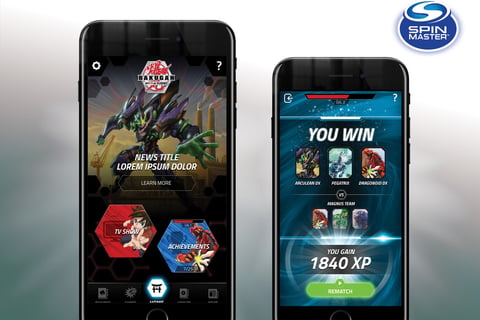 UX Design: Bakugan Hub & Game App project