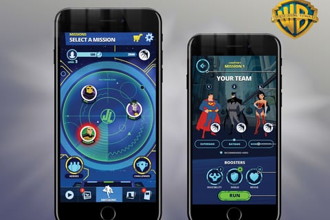 UX Design: Justice League Action Run Hub & Game App project