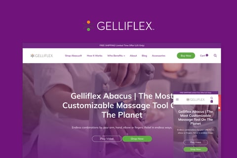 Gelliflex — eCommerce Landing Page · Designed & Built for Conversions project