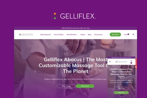 Gelliflex — eCommerce Landing Page · Designed & Built for Conversions project