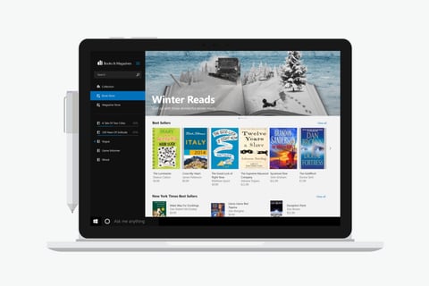 Responsive Newsstand App for Microsoft project