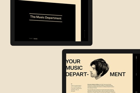 The Music Departement — Music Production Website project