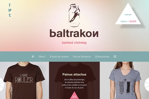 Baltrakon — Apparel Website project