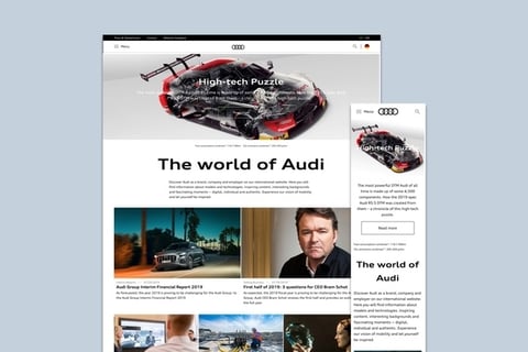 Audi.com - Global Brand Portal project