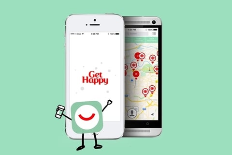 "Get Happy" App by Coca Cola project