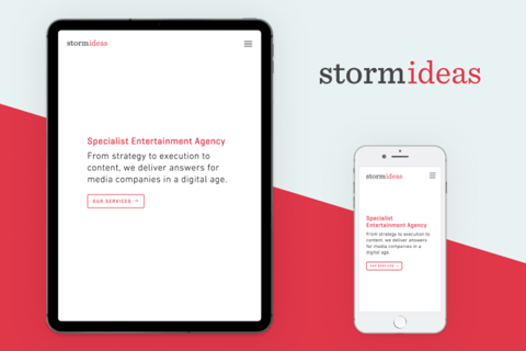 Storm Ideas Agency Website project