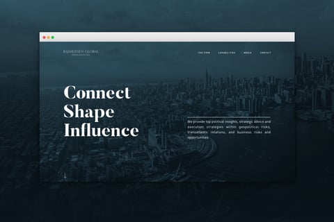 Rasmussen Global Branding and Website Design project